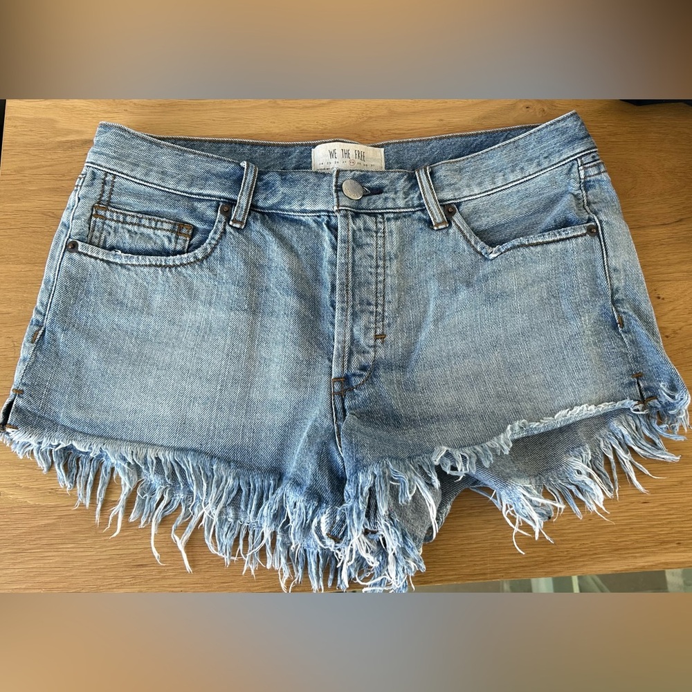 Free People Jean Shorts